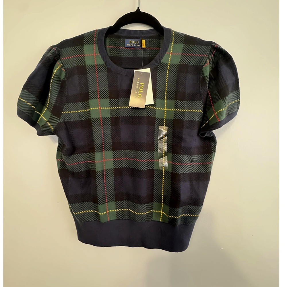 Polo by Ralph Lauren Plaid Top - Green, Red, Yellow, Black